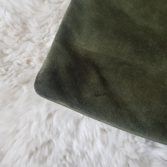 Vintage GUCCI Suede Olive Green Tote - Picture 5 of 7